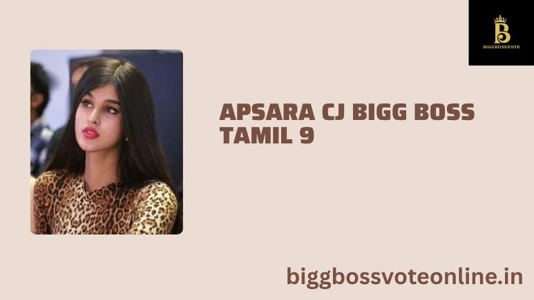 Apsara CJ Bigg Boss Tamil 9